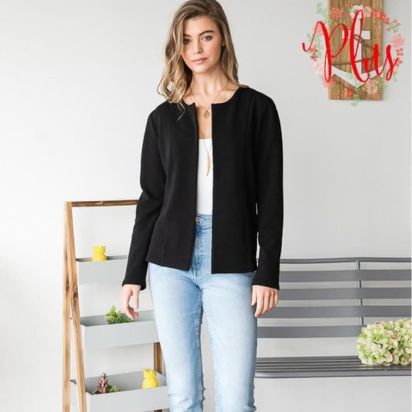 Heimish Full Size Open-Front Blazer - Picture 8 of 8